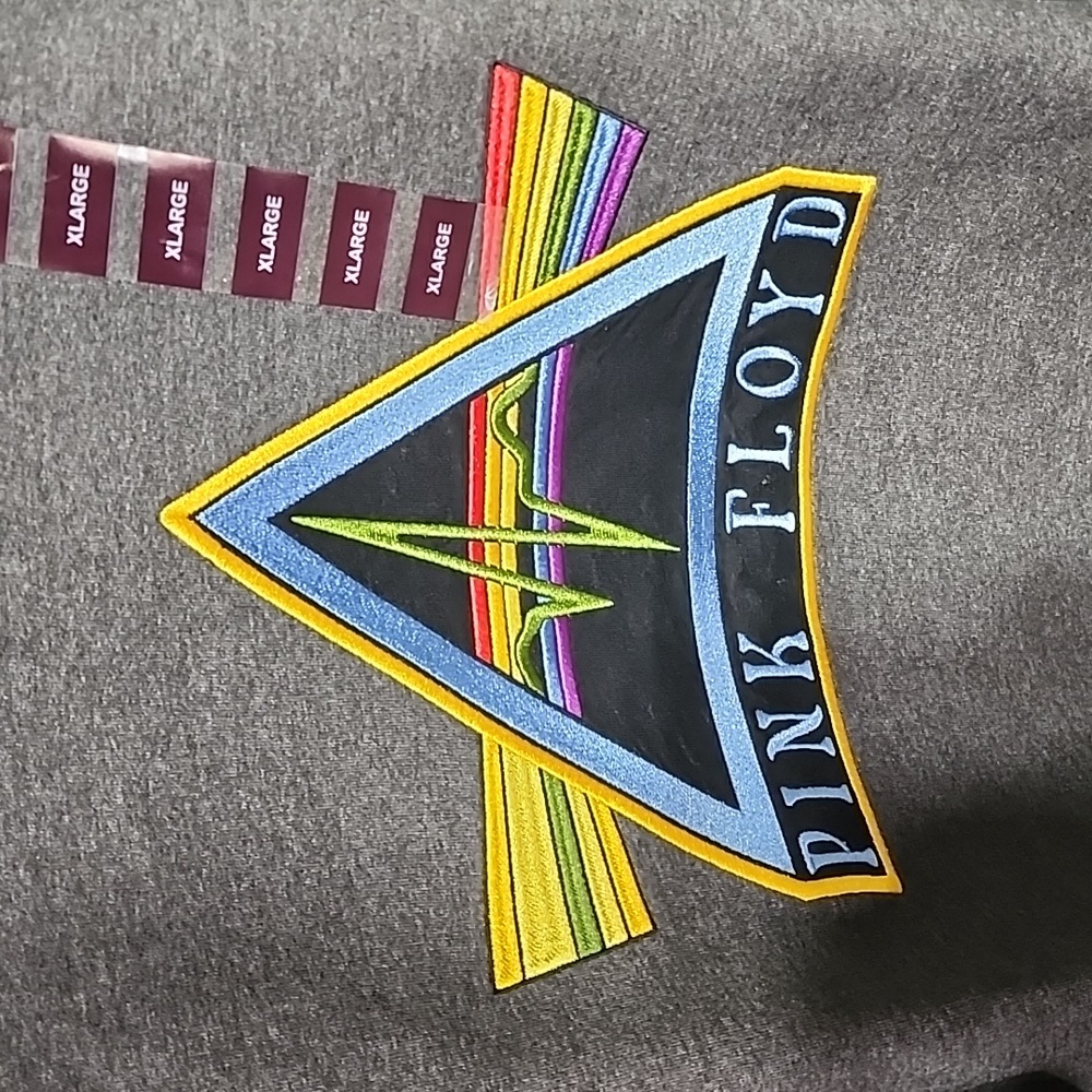 PINK FLOYD Sweatshirt Ebroidered Front Back and Sleeve Dark Side of the Moon